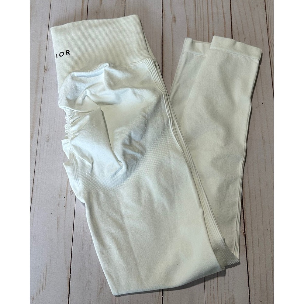 Superior We The Superiors Fitness Workout Athletic Leggings Pants White Size S